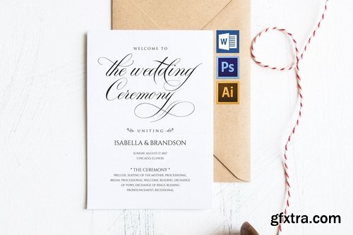 Wedding Program Pack