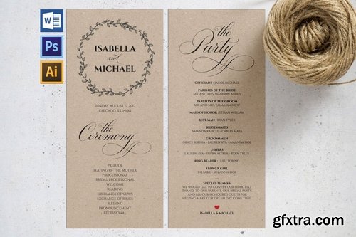 Wedding Program Pack