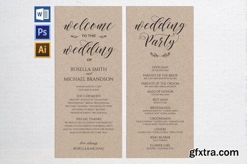 Wedding Program Pack