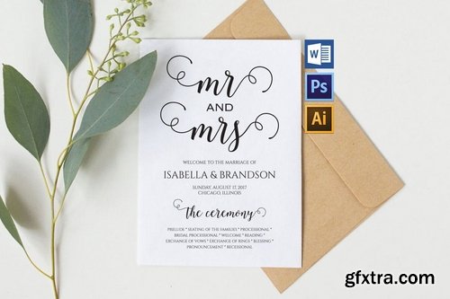 Wedding Program Pack