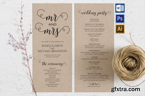 Wedding Program Pack