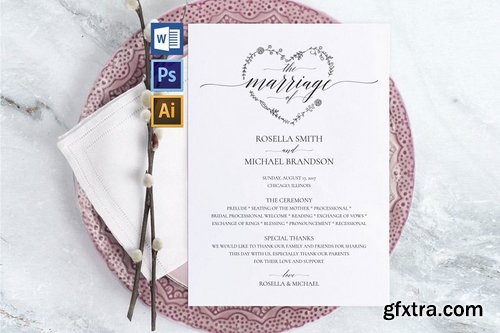 Wedding Program Pack