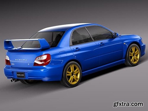 Subaru Impreza STI 2001 3D Model