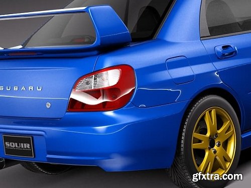 Subaru Impreza STI 2001 3D Model