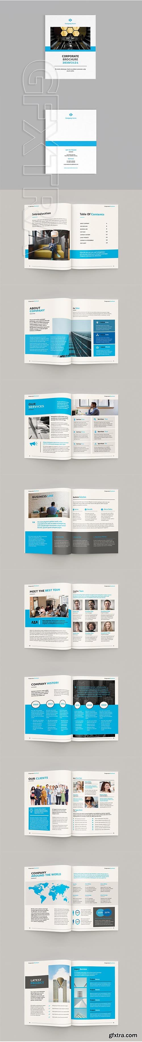 CreativeMarket - Brocore - A4 Corporate Brochure 3556173