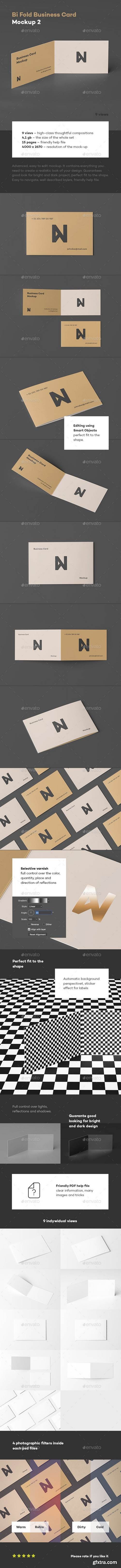 Graphicriver - Bi-Fold Business Card Mock-up 2 23518468