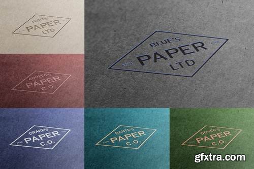 Exclusive Paper Logo Mockups