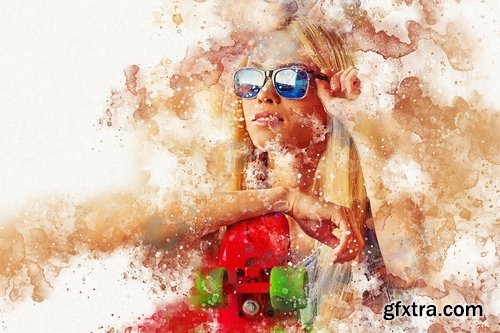 GraphicRiver - Aquarelle Watercolor Photoshop Action 21643236