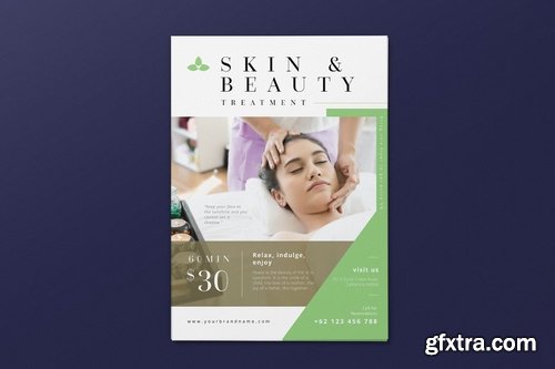 Beauty Spa Promotion AI and PSD Flyer Vol.2