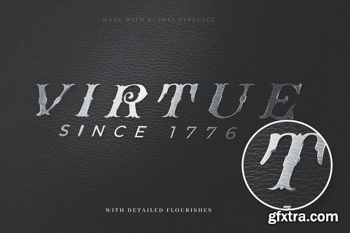 CM - Bushel - A vintage Flourish Font 3648240