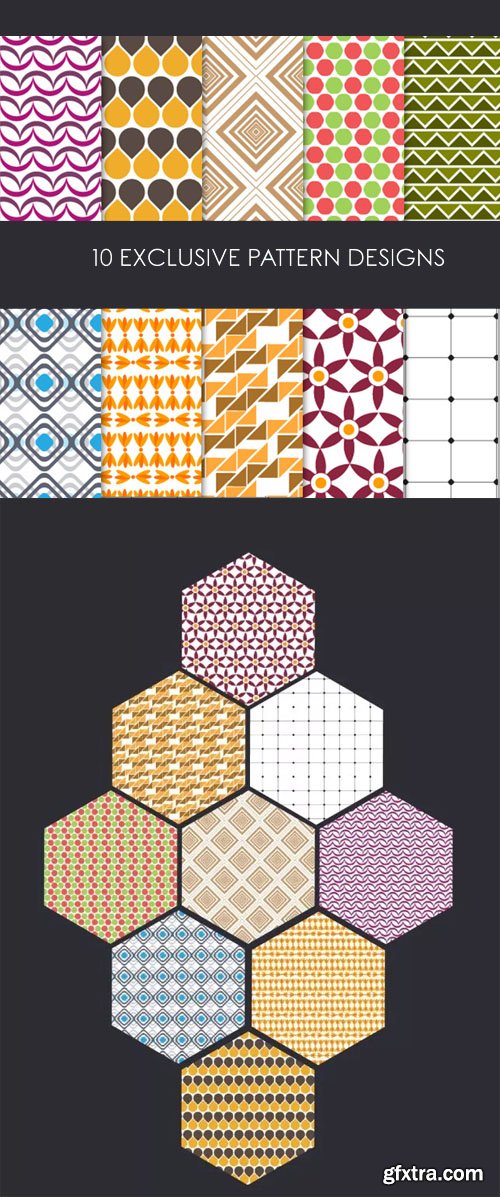 10 Exclusive Pattern Design in Vector