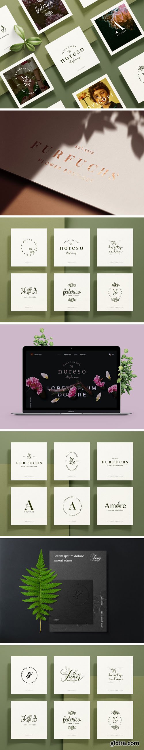 18 Botanical Logo Templates [Ai/EPS/PSD]