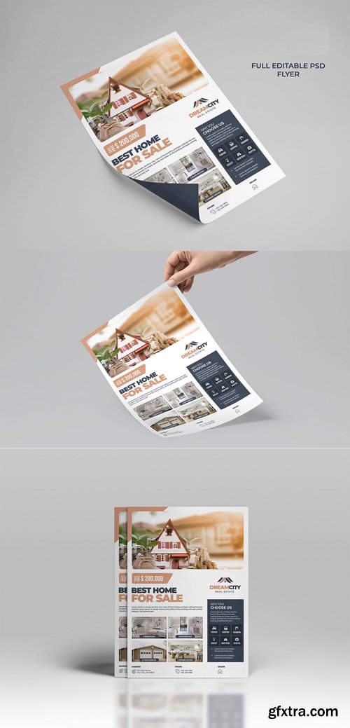 Real Estate Flyer PSD Template