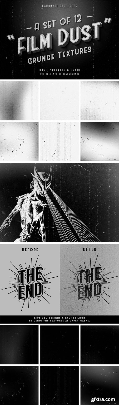 12 Film Dust Grunge Textures