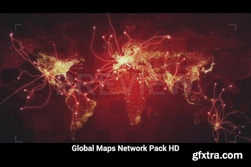 Pack Global Maps Network Motion Graphics