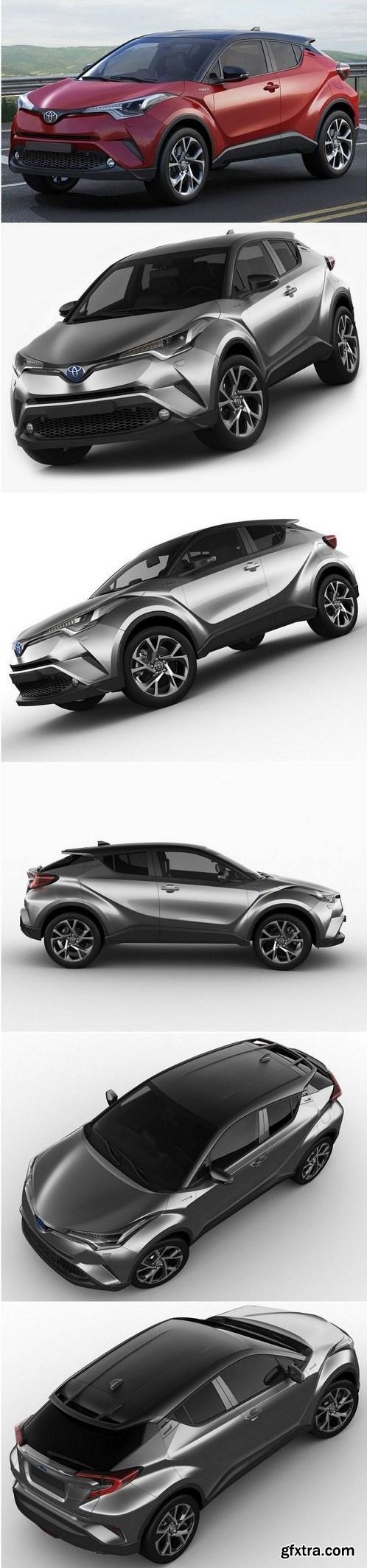 Toyota C-HR 2017 3D model