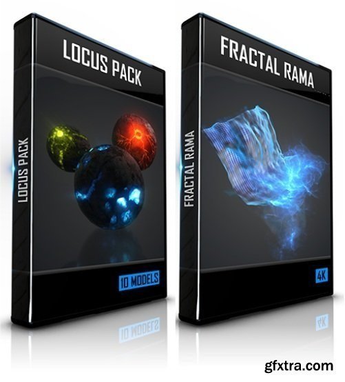 Locus Pack + Fractal Rama for Element 3D for After Effects