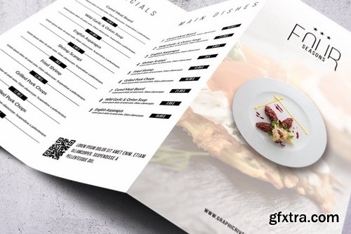 Trifold Food Menu Bundle