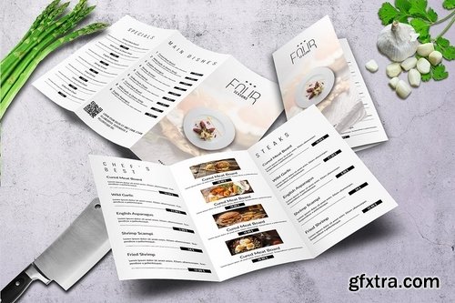 Trifold Food Menu Bundle