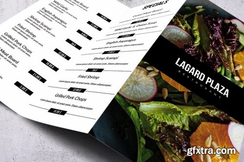 Trifold Food Menu Bundle