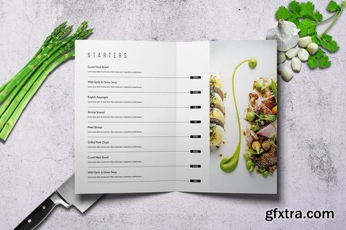 Minimal Bifold Food Menu Bundle