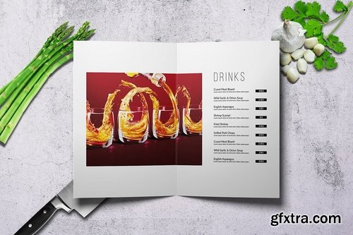 Minimal Bifold Food Menu Bundle