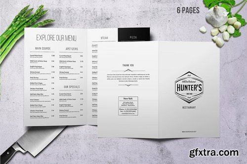 Minimal Bifold Food Menu Bundle