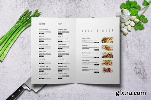 Minimal Bifold Food Menu Bundle