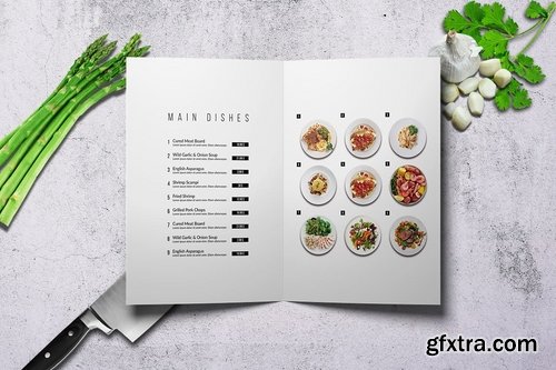 Minimal Bifold Food Menu Bundle