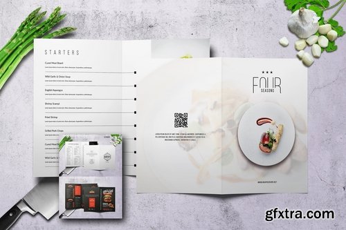 Minimal Bifold Food Menu Bundle