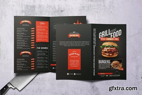 Minimal Bifold Food Menu Bundle