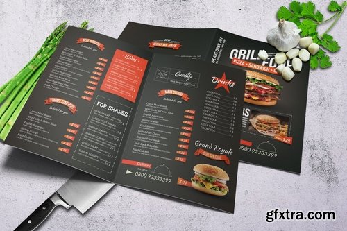 Minimal Bifold Food Menu Bundle