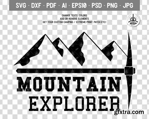 Mountain Logo Retro Adventure Label Templates