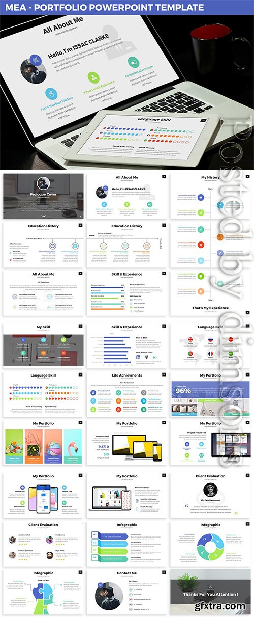 Mea - Portfolio Powerpoint Template