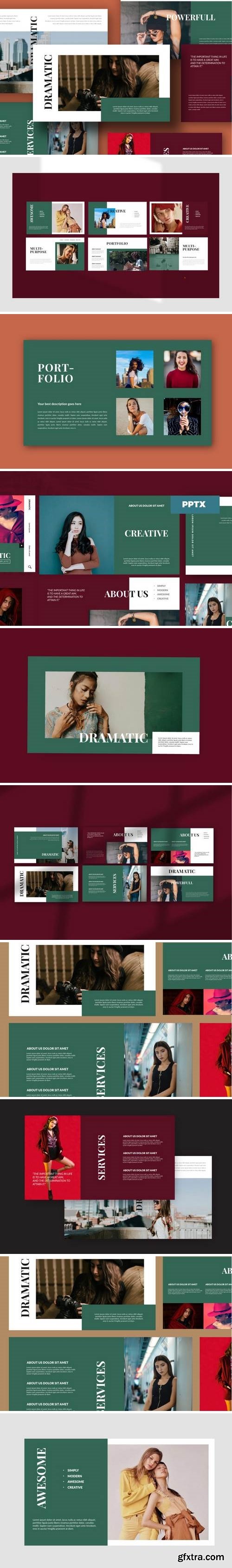 DRAMATIC - Creative Powerpoint, Keynote, Google Slides Templates