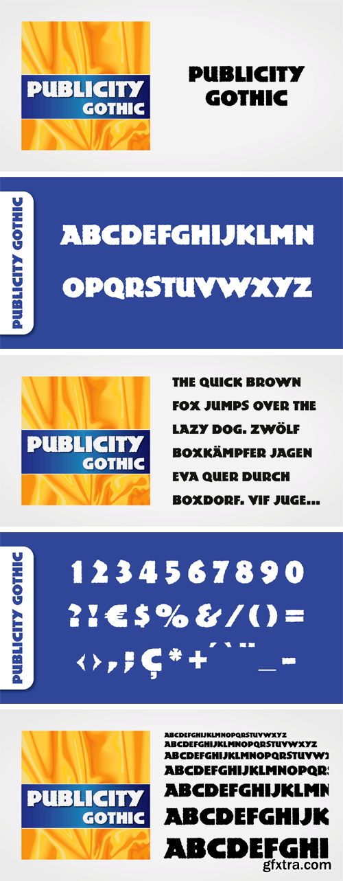 Publicity Gothic Font