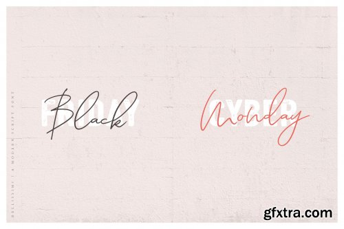 CreativeMarket - Bellissimi + 6 Free Logo Templates 3529312