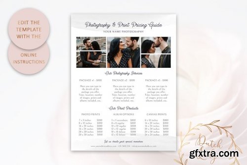 CreativeMarket - PSD Photography Pricing Guide 7 3531070