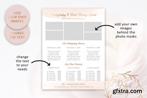 CreativeMarket - PSD Photography Pricing Guide 7 3531070