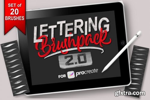 CreativeMarket - Lettering Brush-Pack for Procreate 3290977