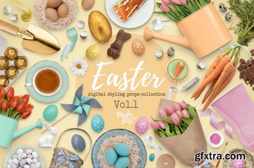 CreativeMarket - Easter Scene Creator Vol. 1 3529381