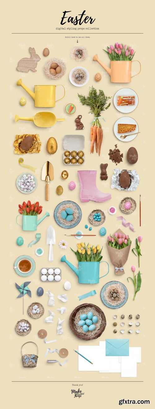 CreativeMarket - Easter Scene Creator Vol. 1 3529381