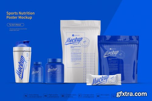 CreativeMarket - Sports Nutrition Poster MockUp 2555635