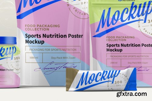 CreativeMarket - Sports Nutrition Poster MockUp 2555635