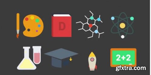 Education Icons Pack - Premiere Pro Templates 191056