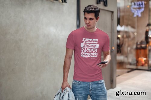 CreativeMarket - T-Shirt Mock-Up Urban Style 3056450