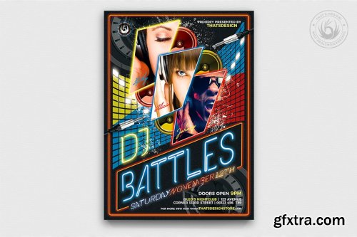 DJ Battle Flyer Template V1