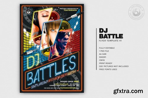 DJ Battle Flyer Template V1