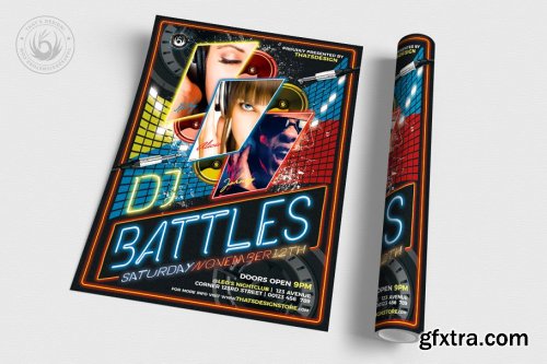 DJ Battle Flyer Template V1