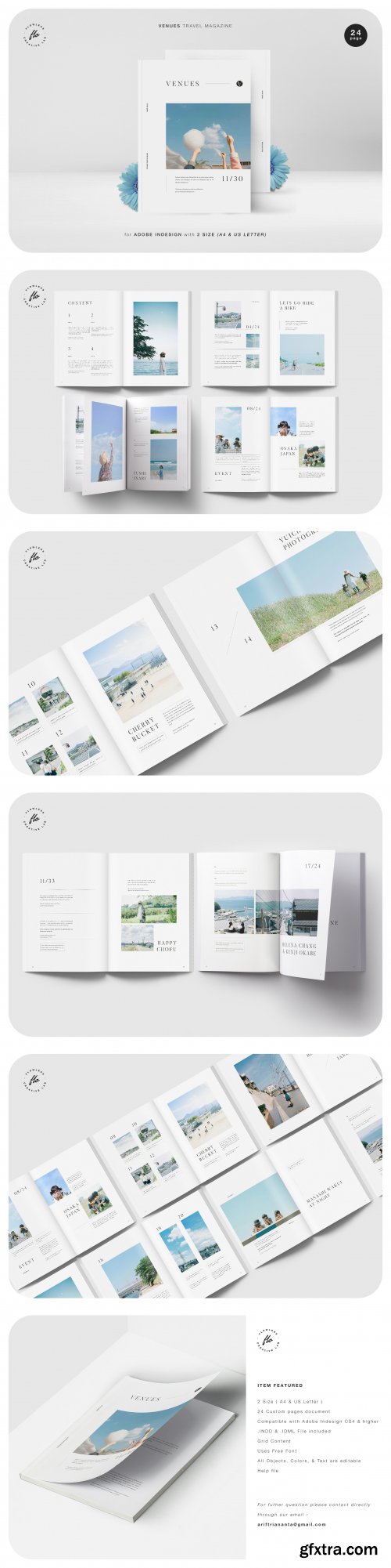 CreativeMarket - VENUES Travel Magazine 3545403